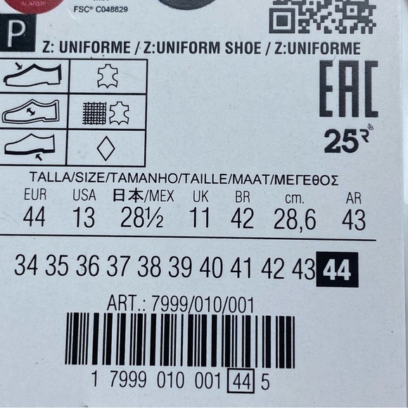 NWT. Zara Women's White Leather Uniform Sneakers. Size 11, 12, 13. - Picture 8 of 15